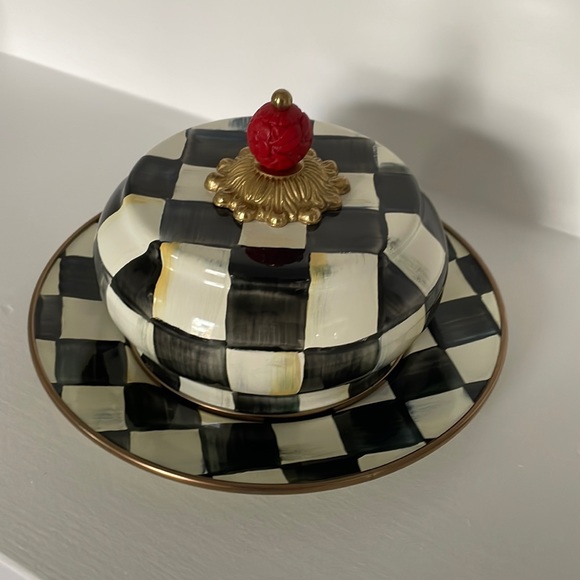 MacKenzieChilds Other Authentic Mackenziechilds Covered Butter Dish Mint Condition Poshmark